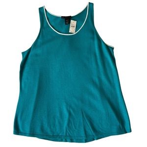 LANE BRYANT sleeveless knit top blue size 22/24
